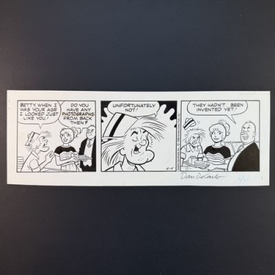 Betty Archie Original Comic Art Signed Dan DeCarlo Riverdale Daily Strip 1989 | eBay US (Buy It Now)