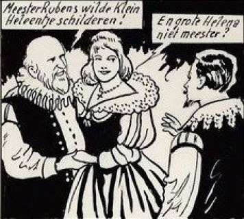 Rubens - Kunstenaar en diplomaat - Originele pagina - stroken genummerd 77 t/m 80 - (1959/1960) | Catawiki