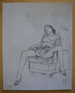 Milo Manara - Preliminare originale "Claudia" - Page volante | Catawiki