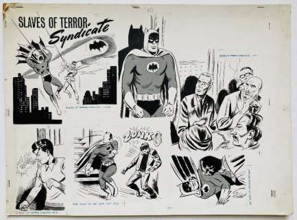 Batman: Slaves of Terror Syndicate original artwork from the Batman Story Book… | Comic Book Auctions ltd