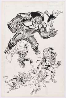 OFFICIAL HANDBOOK OF THE MARVEL UNIVERSE BULLPEN ARCHIVES ORIGINAL ART. | Hake’s