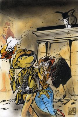 Krzysztof Otorowski | Oti w pogoni za białym mruczkiem | Galeria Komiksu
