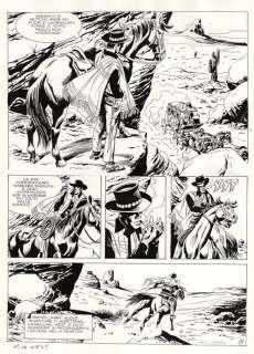 Larry Yuma - tavola originale "Wild West" - Page volante (1990) | Catawiki