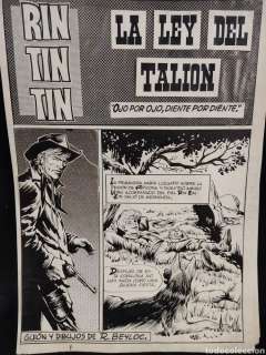 12 dibujos originales, R.Beyloc, rin-tin-tin.47,5cm x 33cm