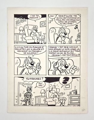 Cance Louis Pif... | CANCE Louis Pif et Hercule Gag en une planche numérotée... | Vermot et Associés