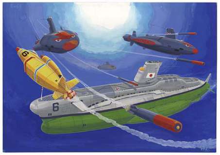 Satoru Ozawa Handwritten color illustrations "Blue Submarine No.6" | Mandarake (Big Web)