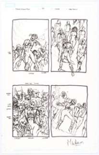 Mike Perkins - Marvel Zombies 4 #3 Cover Preliminary Original Art (Marvel, 2009).