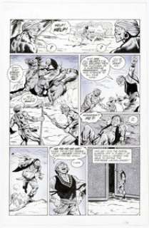 M. C. Wyman and Bruce McCorkindale - Sinbad #1 Story Page Original Art Group of 9 (Malibu, 1989).