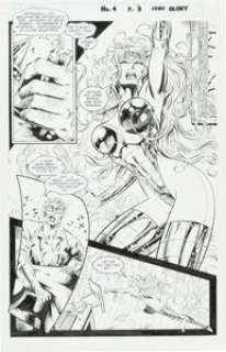 Mike Deodato Jr., Carlos Mota, and Emir Ribeiro - Glory #4 Story Page 3 Original Art (Image, 1995).