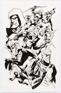 Phil Hester and Ande Parks -Green Arrow Illustration Original Art (undated).