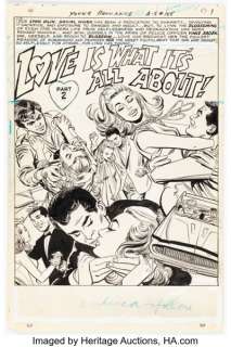 Mike Sekowsky and Dick Giordano - Young Romance #155 Splash Page 1 Original Art (DC, 1968).