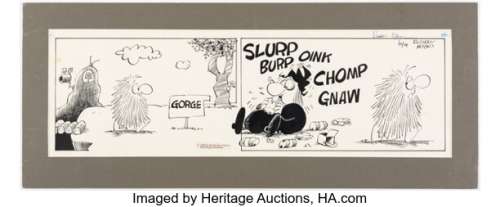 Russell Myers - Broom Hilda Sunday Comic Strip Original Art dated 10-19-1972 (Chicago Tribune,...