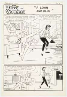 Dan DeCarlo and Rudy Lapick Archie’s Girls Betty and Veronica #126 Story Page 1 Original Art (Archie, 1966).... | Heritage