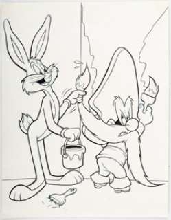John Costanza - Yosemite Sam #28 Cover Original Art (Gold Key, 1975)....