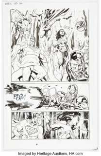 Walsh, Michael - Michael Walsh Black Hammer/Justice League: Hammer of Justice #5 Story Page 6 (DC/ Dark Horse, 2019)....