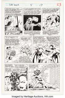 Byrne, John | John Byrne and Bob Wiacek The Sensational She-Hulk #5 Story Page 17 Original Art (Marvel, 1989).... | Heritage