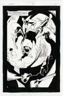 DC Artist - Steve Yeowell and Wade von Grawbadger Starman #47 Splash Page 20 Original Art (DC, 1998)....