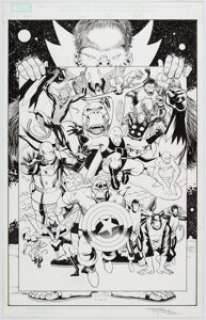 Kitson, Barry - Barry Kitson Marvel Apes #1 Splash Page Original Art (Marvel, 2008)....