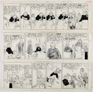 Dumm, Edwina - Edwina Dumm Cap Stubbs and Tippie Daily Comic Strip Original Art Group of 3 (George Matthew Adams Service, 1953)....