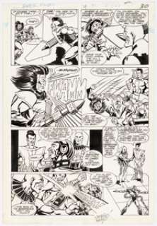 Infantino, Carmine - Carmine Infantino and Pablo Marcos Super Powers V3#4 Story Page 22 Original Art (DC, 1986)....
