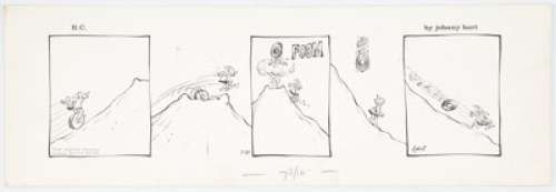 Hart, Johnny | Johnny Hart B. C. Daily Comic Strip Original Art dated 7-25-64 (Publishers Newspaper Syndicate, 1964). ... | Heritage