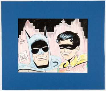 Kane, Bob | Bob Kane - Batman and Robin Illustration Original Art (undated). ... | Heritage