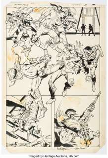 GarcÃ­a-Lopez, José Luis - José Luis GarcÃ­a-Lopez and Bob Smith Atari Force #12 Story Page 3 Original Art (DC, 1984)....