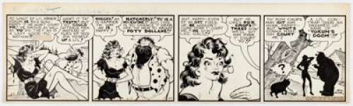 Capp, Al | Al Capp Li’l Abner Daily Comic Strip Original Art dated 2-7-41 (United Feature Syndicate, 1941). ... | Heritage