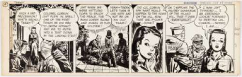 Caniff, Milton | Milton Caniff Terry and the Pirates Daily Comic Strip Original Art dated 9-6-45 (News Syndicate, 1945). ... | Heritage