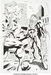 Garza, Alé - Alé Garza and Trevor Scott Superman / Thundercats #1 Splash Page 24 Original Art (DC, 2004)....