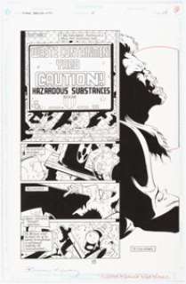 DC Artist - Nigel Dobbyn and Barbara Kaalberg Judge Dredd: Legends of the Law #11 Story Page 17 Original Art (DC, 1995)....