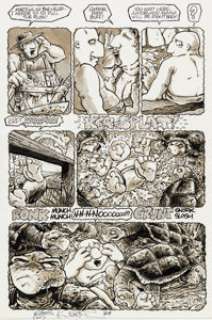 Bodé, Mark | Mark Bodé and Kevin Eastman Teenage Mutant Ninja Turtles #18 Story Page 24 Original Art (Mirage, 1989).... | Heritage