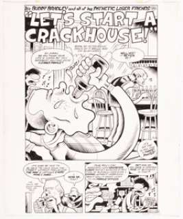Bagge, Peter - Peter Bagge and Jim Blanchard Hate #26 Story Page 1 Autographed Original Art (Fantagraphics, 1997)....