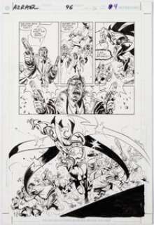 Cariello, Sergio - Sergio Cariello and James Pascoe Azrael: Agent of the Bat #96 Story Page 4 Original Art (DC, 2003). ...