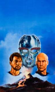 Unidentified Star Trek Artist | Maelo Cintron Star Trek: The Next Generation #7 Masks Paperback Cover Painting Original Art (Pocket Bo... | Heritage