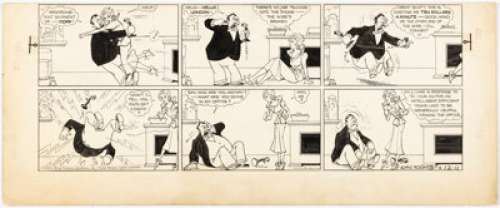 Young, Chic | Chic Young Blondie Partial Sunday Comic Strip Original Art dated 12-11-32 (King Features Syndicate, 1932). ... | Heritage