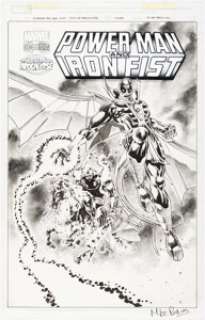 Perkins, Mike | Mike Perkins Power Man and Iron Fist #4 Variant Cover Original Art (Marvel, 2016).... | Heritage