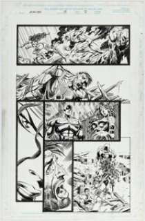 Deodato Jr., Mike | Mike Deodato Jr. and Scott Koblish Elektra #13 Story Page 8 Original Art (Marvel, 1997).... | Heritage