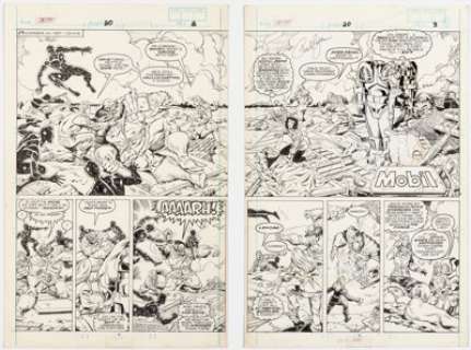 Ryan, Paul | Paul Ryan and Danny Bulanadi D.P. 7 #20 Double Page Spread 2-3 Original Art (Marvel, 1988).... (Total: 2 Original Art) | Heritage