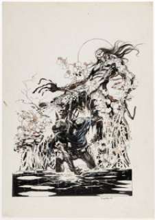 Suydam, Arthur | Arthur Suydam - Man-Thing and Werewolf-By-Night Illustration Original Art (1997).... | Heritage