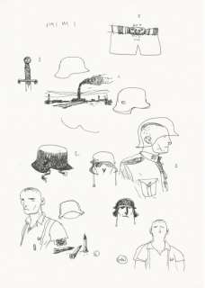 GiPi - illustrazione originale "Soldati" - Page volante | Catawiki