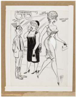 Bill Ward - Single Panel Gag Cartoon Illustration Original Art and Stats Group of 3 (c. 1960-1980s).... (Total: 3 Items) | Heritage