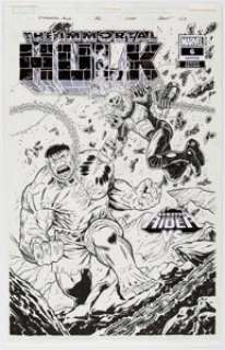Brent Schoonover | Immortal Hulk #6 Variant Cover Original Art and Illustration Group of 2 (Marvel, 2018).... | Heritage