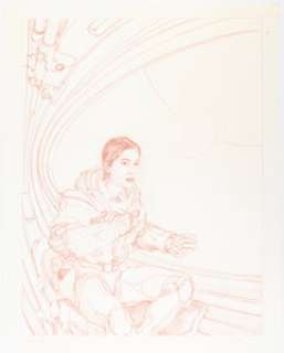 Donato Giancola "Between Worlds" Cover Preliminary Illustration Original Art (Science Fiction Book Club, 2004).