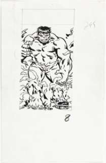 Al Milgrom | The Incredible Hulk #299 Corner Box Illustration Original Art (Marvel, 1984). | Heritage