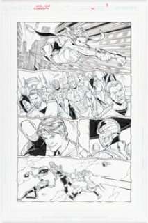 Jamal Igle and Jon Sibal - Supergirl #40 Story Page 3 Original Art (DC, 2009).