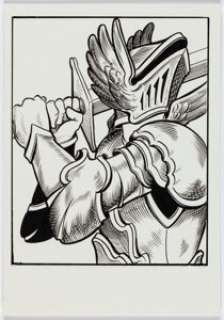 Joe Dragunas - Knight Illustration Original Art (undated).