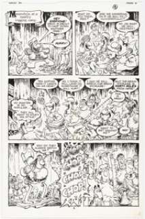 Sergio Aragonés | Sergio Aragonés Groo the Wanderer #34 Story Page 6 Original Art (Marvel, 1987). | Heritage