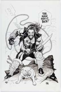 Frank Cho - Lobo Illustration Original Art (Undated). |  | Heritage