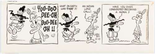 Gordon Bess Redeye Daily Comic Strip Original Art dated 12-18-1967 (King Features Syndicate, 1967).